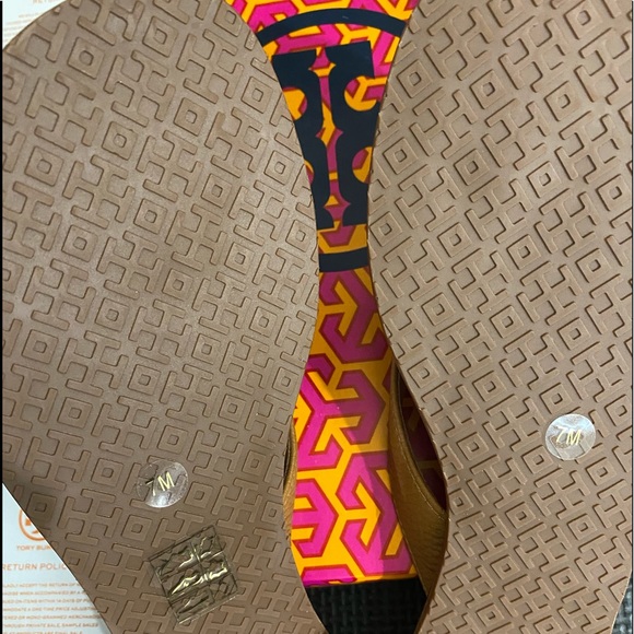 NIB Tory Burch THORA Thumbled Sandals - Picture 10 of 14